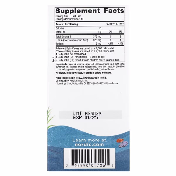 Nordic Naturals, Children's DHA, Ages 3+, Berry Lemonade, 120 Mini Chewable Soft Gels (125 mg per Soft Gel) - Image 2