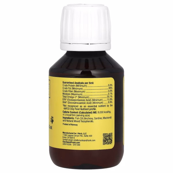 Charlie and Frank, Pet Omega-3 Fish Oil, For Cats & Dogs, 3.3 fl oz (100 ml) - Image 2