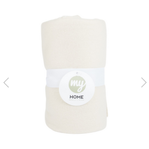 Essential Soft Fleece Throw - Natural